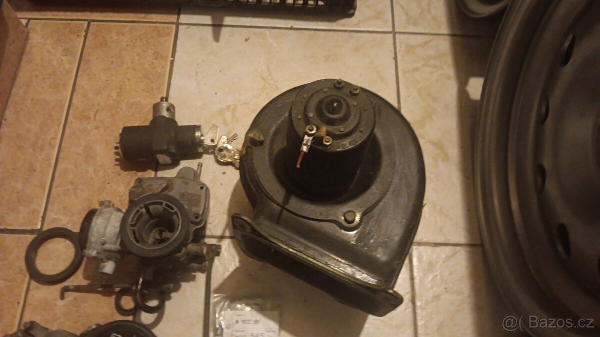 Škoda 1000-100-130 ventilátor, přepínače, hadice,světla,atd - 4