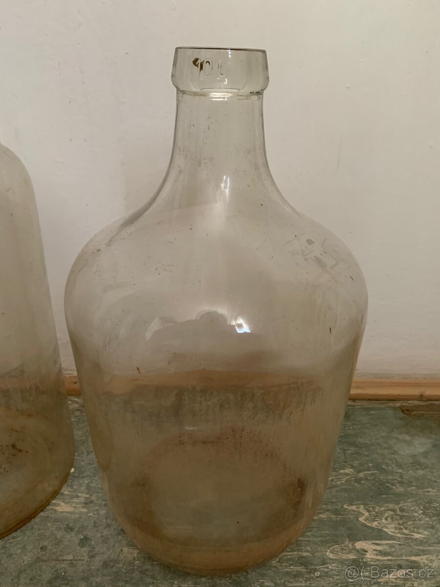 Skleněný demižon 10L - 4