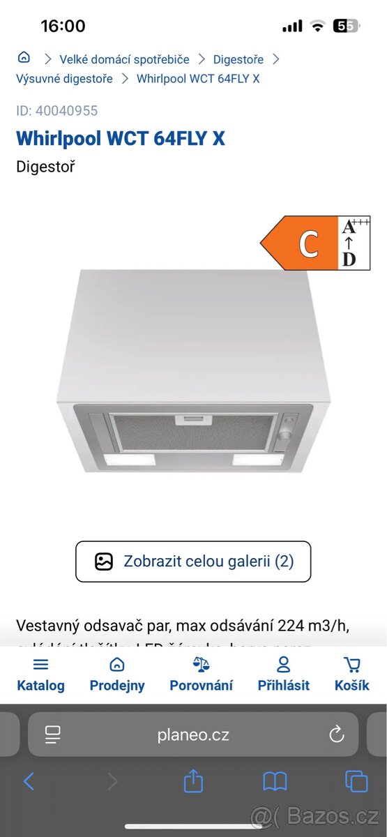 Whirlpool digestoř - 4