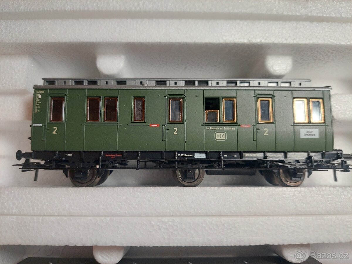 H0 ROCO 4x osobní oddílový vůz DB Roco s or.obalem - 4