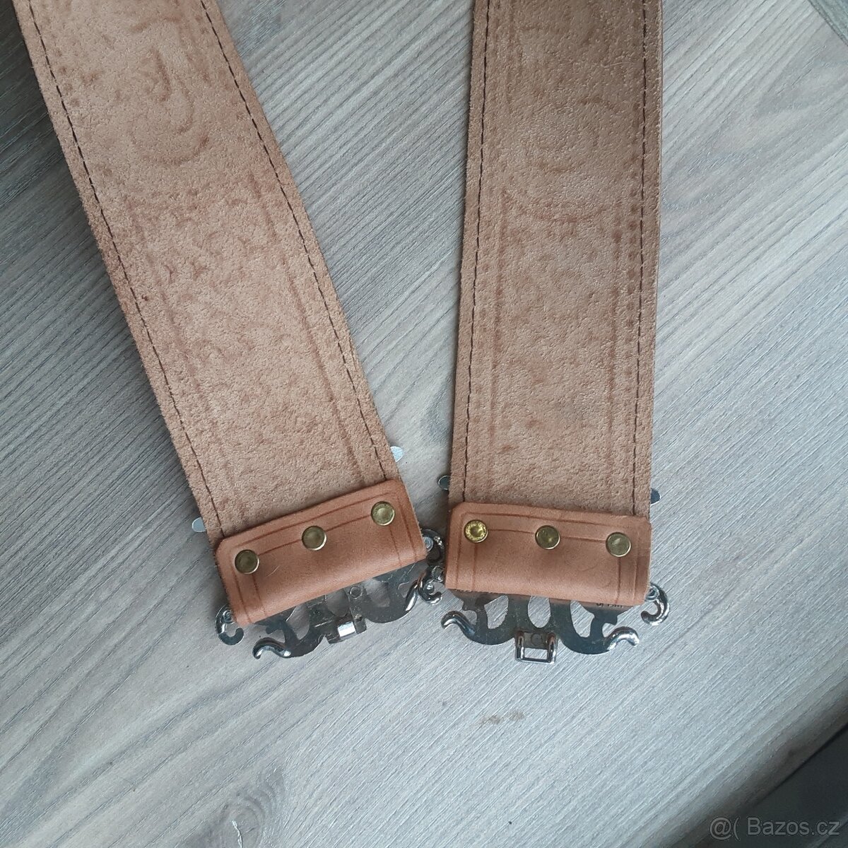 Kožený opasek ruční výroba - 4