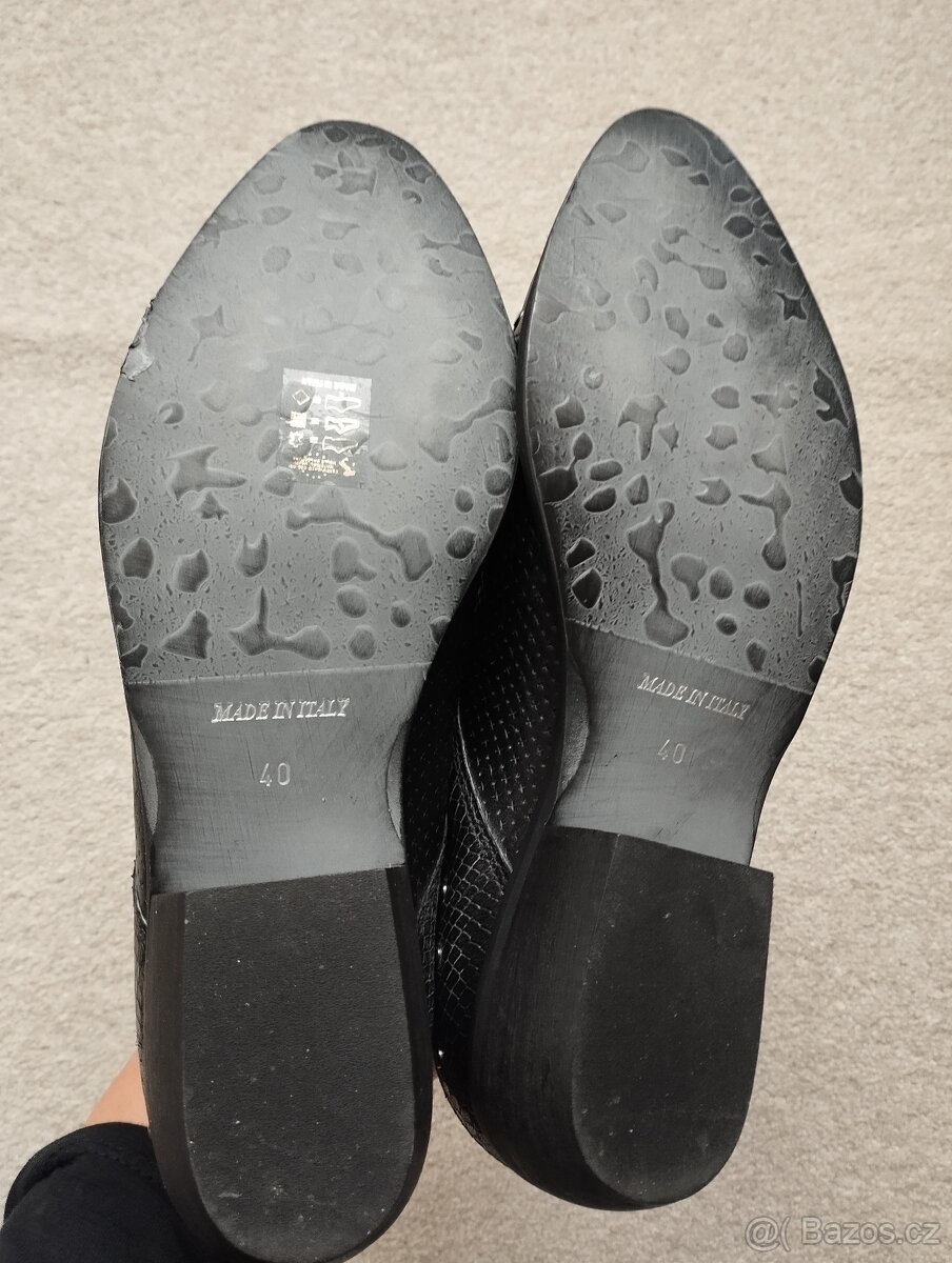 Kožené italské botky vel. 40 - 4