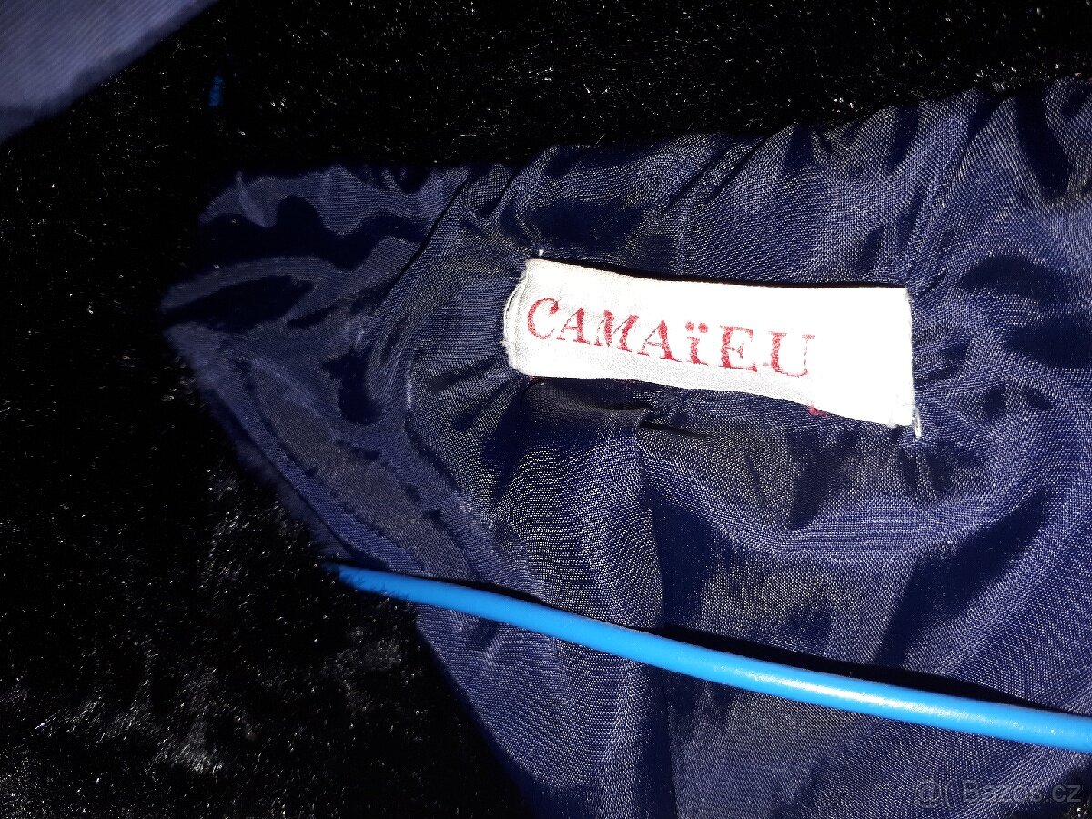 Tmavemodry zimní kabat Camaieu vel. 46 - 4