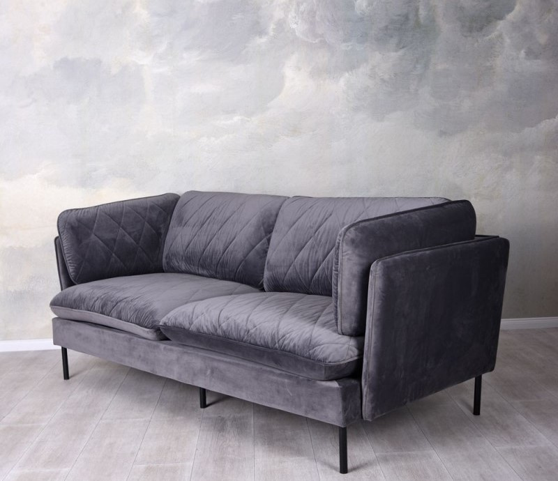 třímístna pohovka v šedé barvě top stav - 4