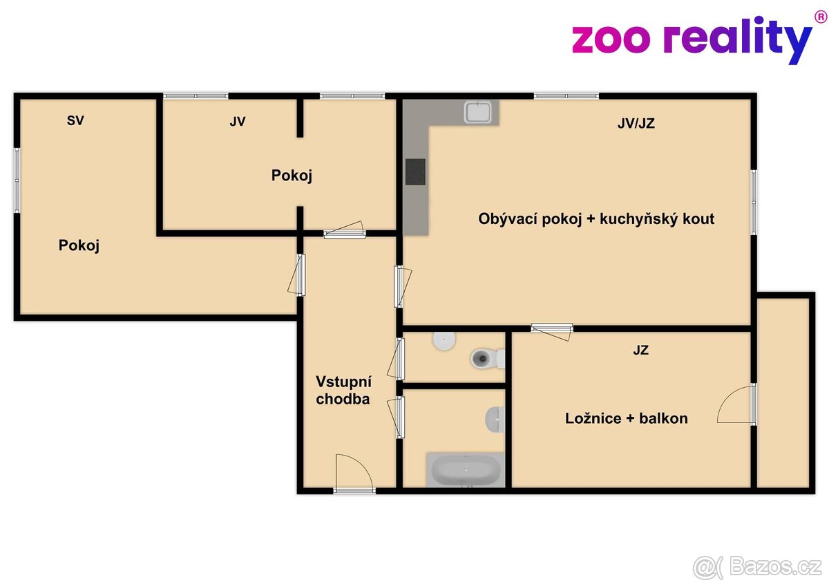 Prodej, byt 4+kk, Trutnov - 4