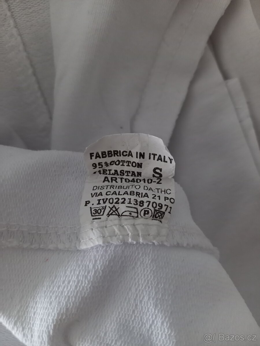 Bílé teplákové sako - 4