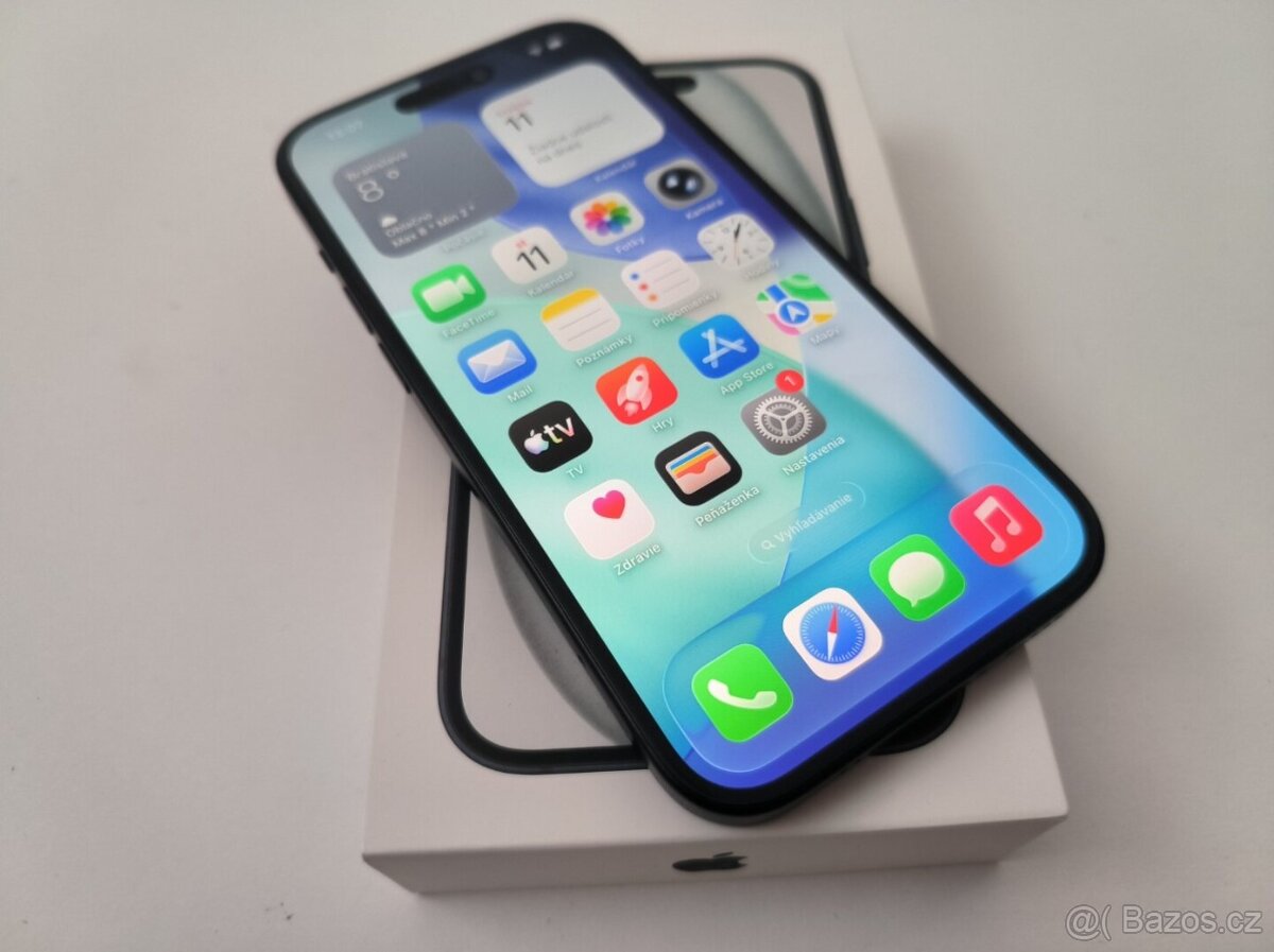 apple iphone 15 128gb Midnight / Batéria 100% - 4