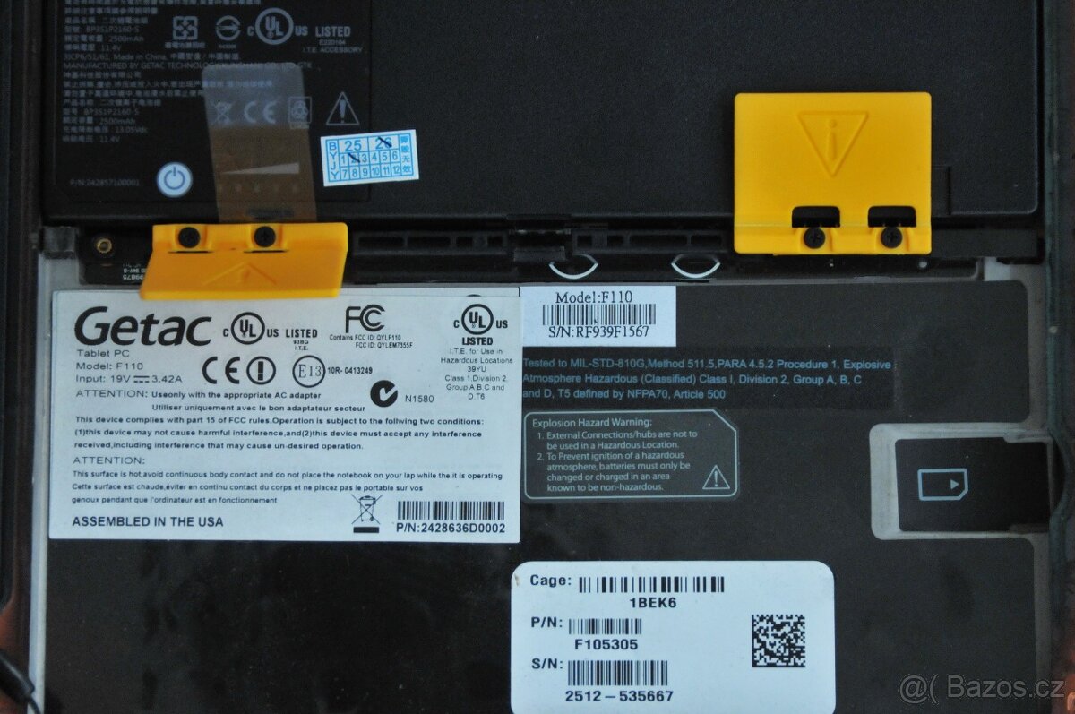 Vojenský/průmyslový tablet GETAC F110 - 4