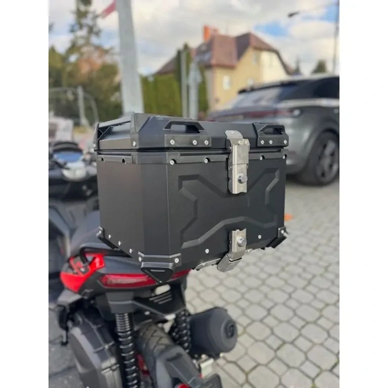 Kufr hliníkový TopCase 45L X-design černý + plotna - 4