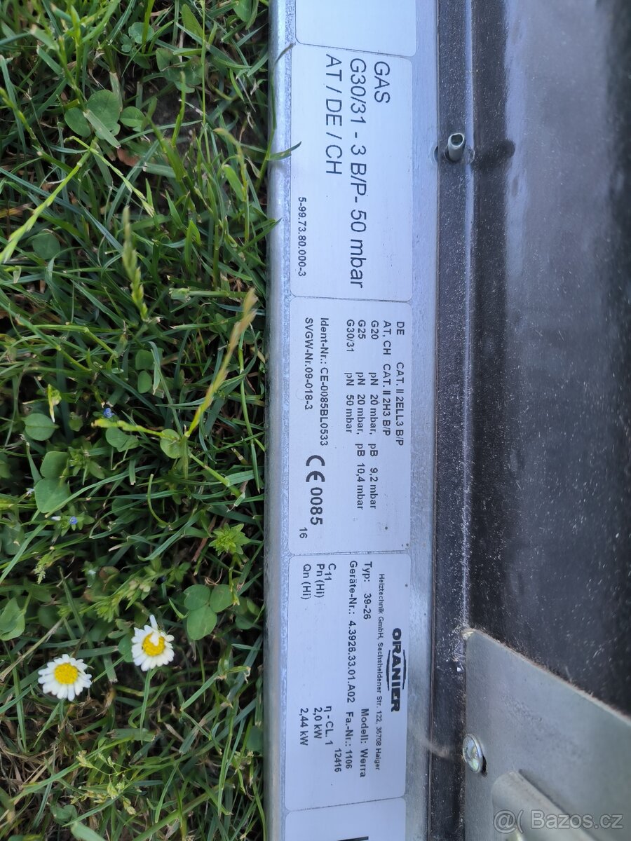 Plynové topidlo 2 Kw - 4
