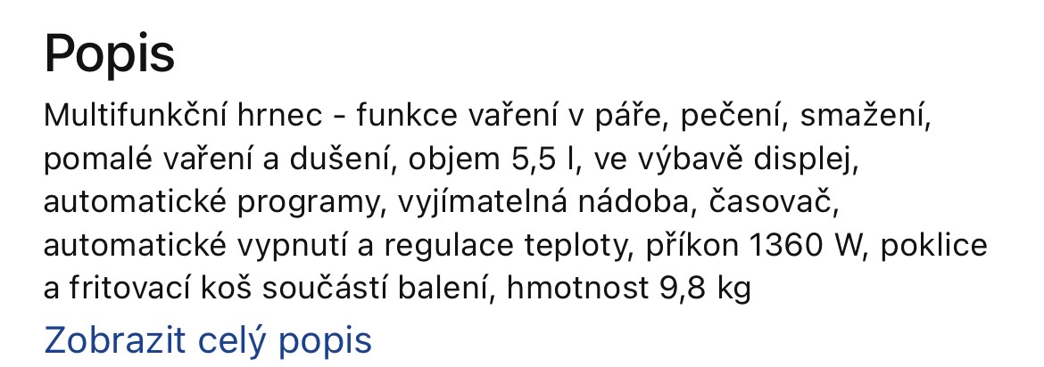 Multifunkční pomalý hrnec Sencor - 4