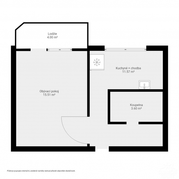 Pronájem bytu 1+1, 33 m², Uherské Hradiště - 4