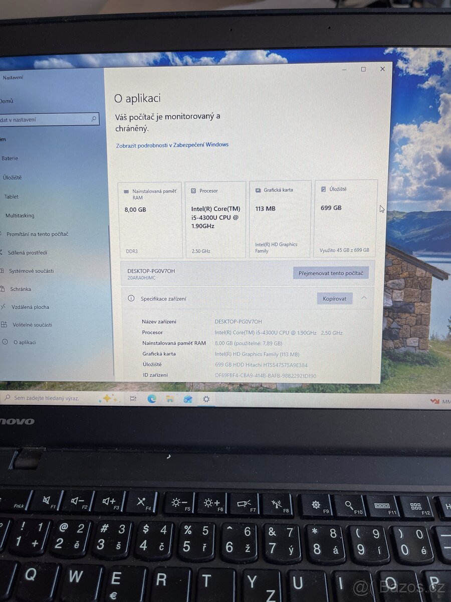 Lenovo ThinkPad. T440s Core i5 Na Opravu - 4