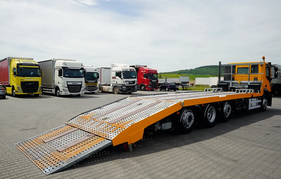 IVECO AD320S42 8x2 - plošina na přepravu vozidel a strojů - 4