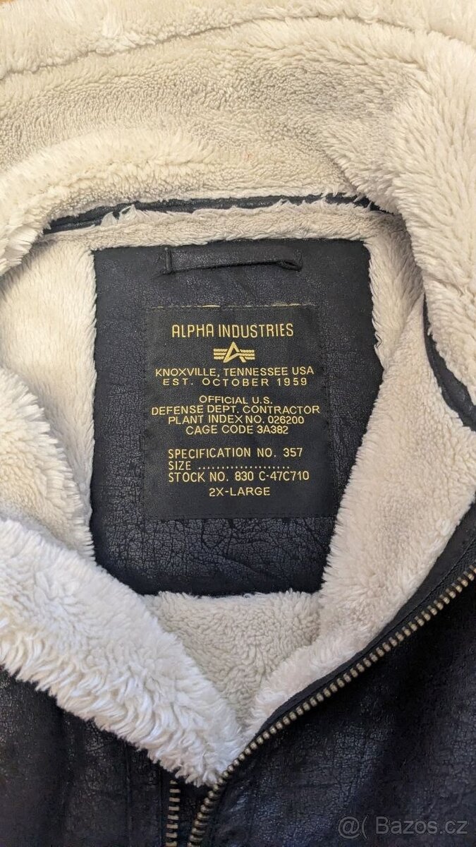 Zimní bomber Alpha Industries B-3 - 4