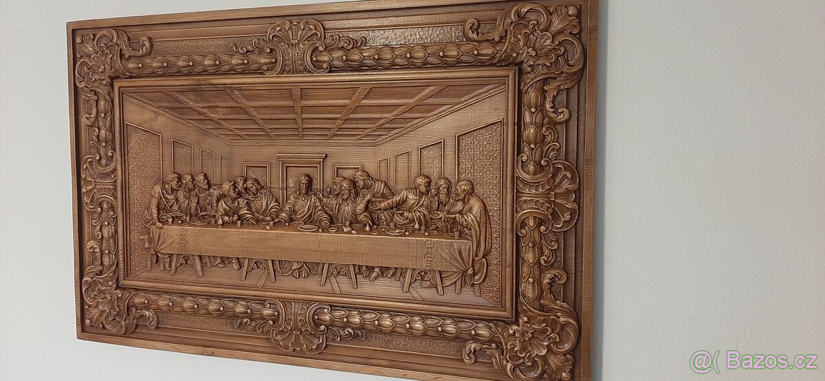 Drevený obraz 95×65cm Posledná večera - 4