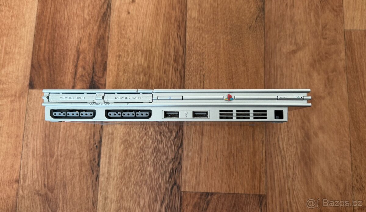Sony Playstation 2 Slim (SCPH-75004) stříbrná - 4