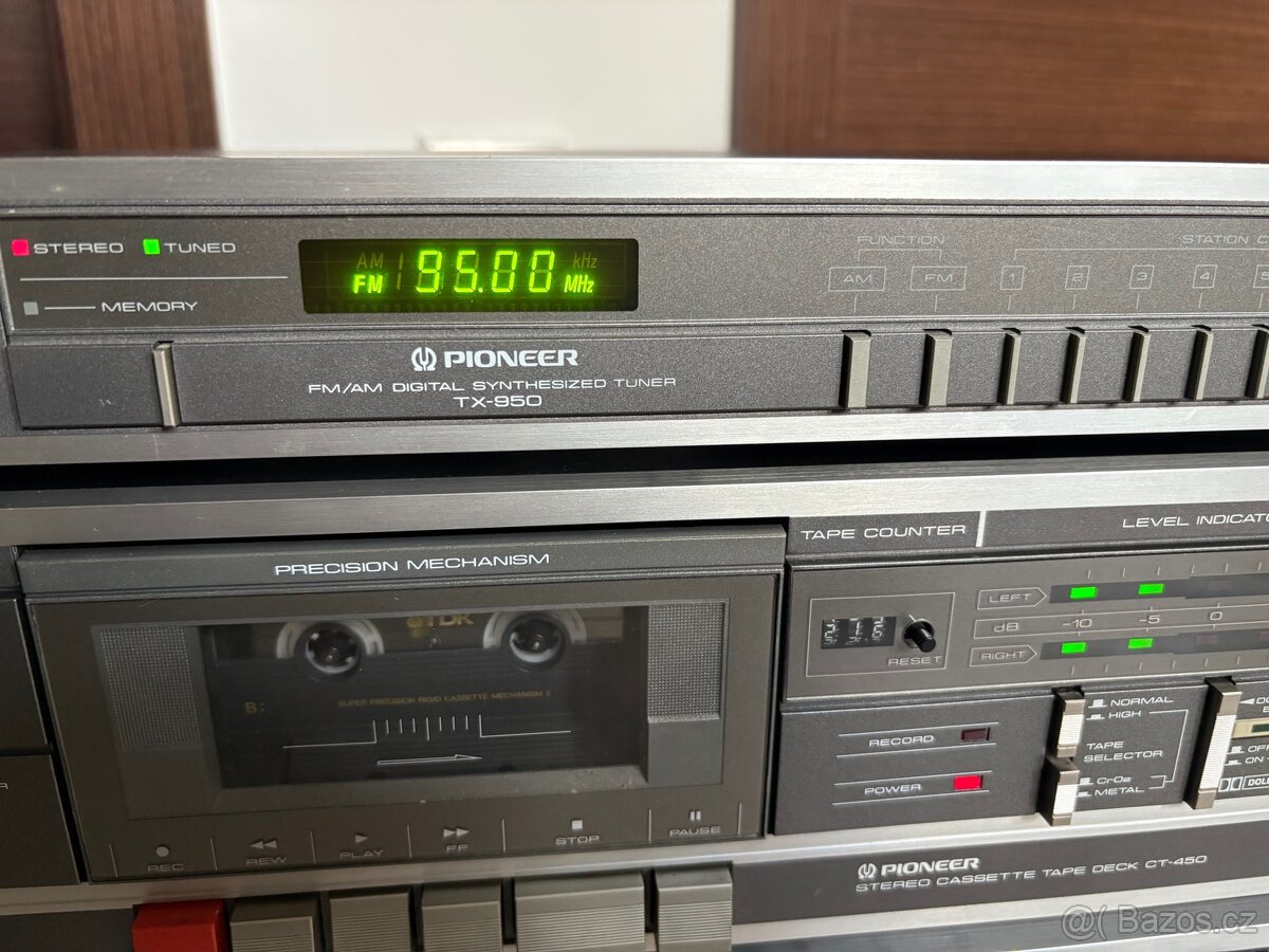 Sestava Pioneer: zesilovač SA-550, tuner TX-950, deck CT-450 - 4