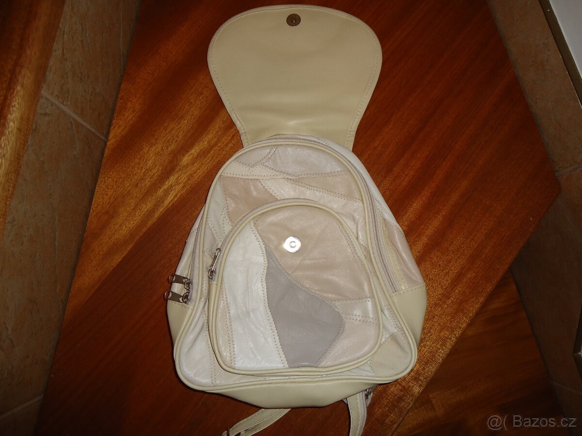 Kožený batoh / baťůžek - NOVÝ - 4