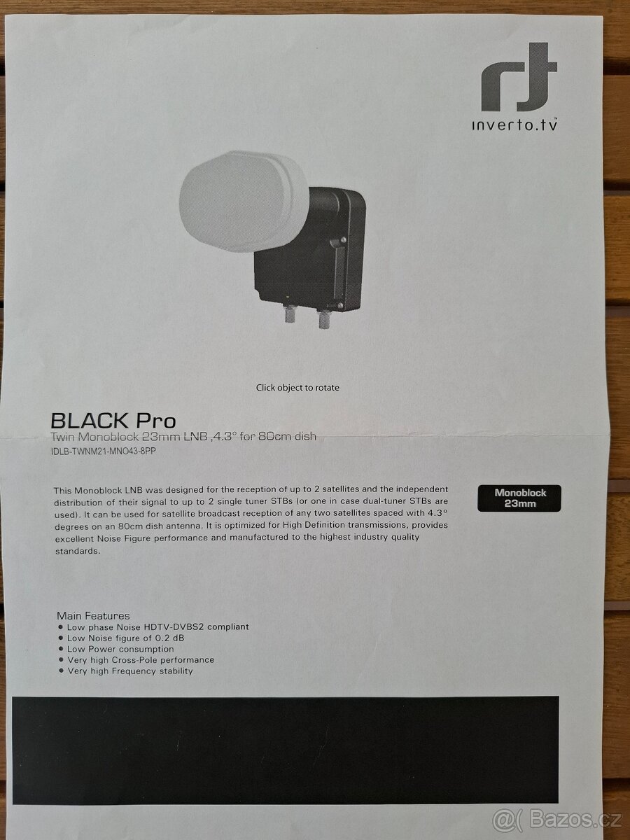 Parabola 85cm + LBN BLACK Pro - 4