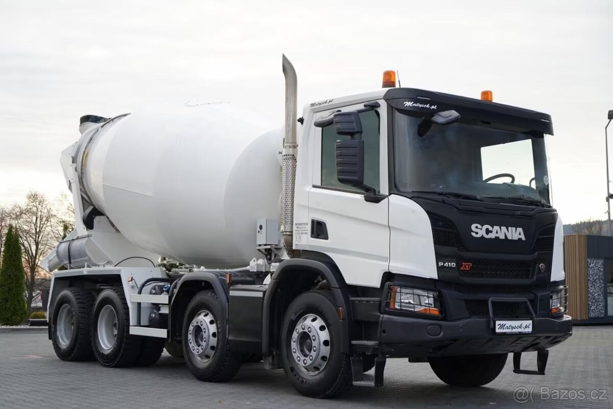 SCANIA P 410 XT 8x4 domíchávač PUTZMEISTER 9cbm - 4