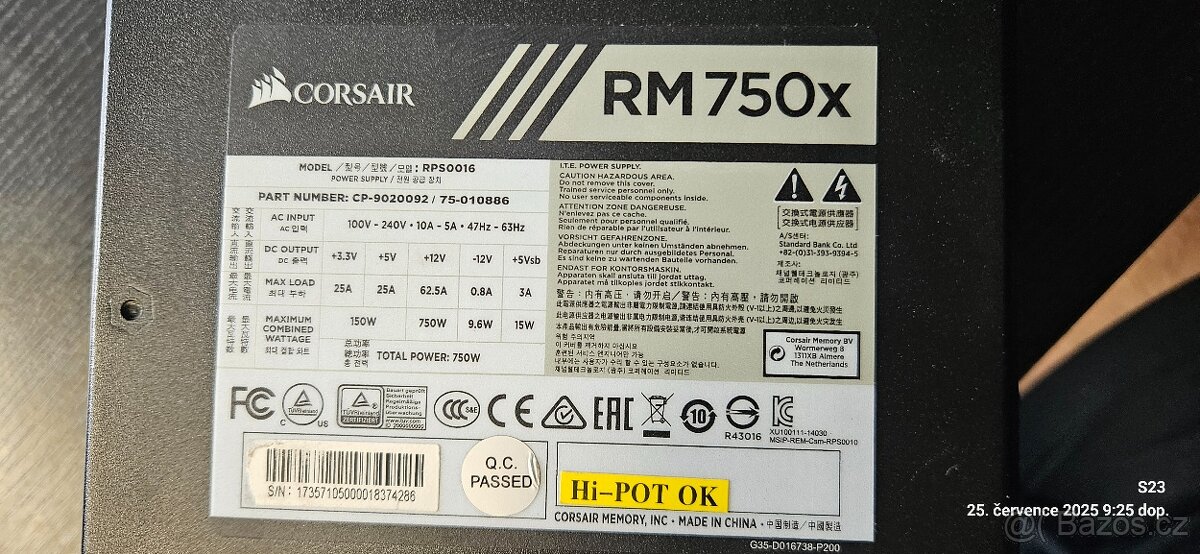 Corsair RM750x NEFUNKČNÍ - 4