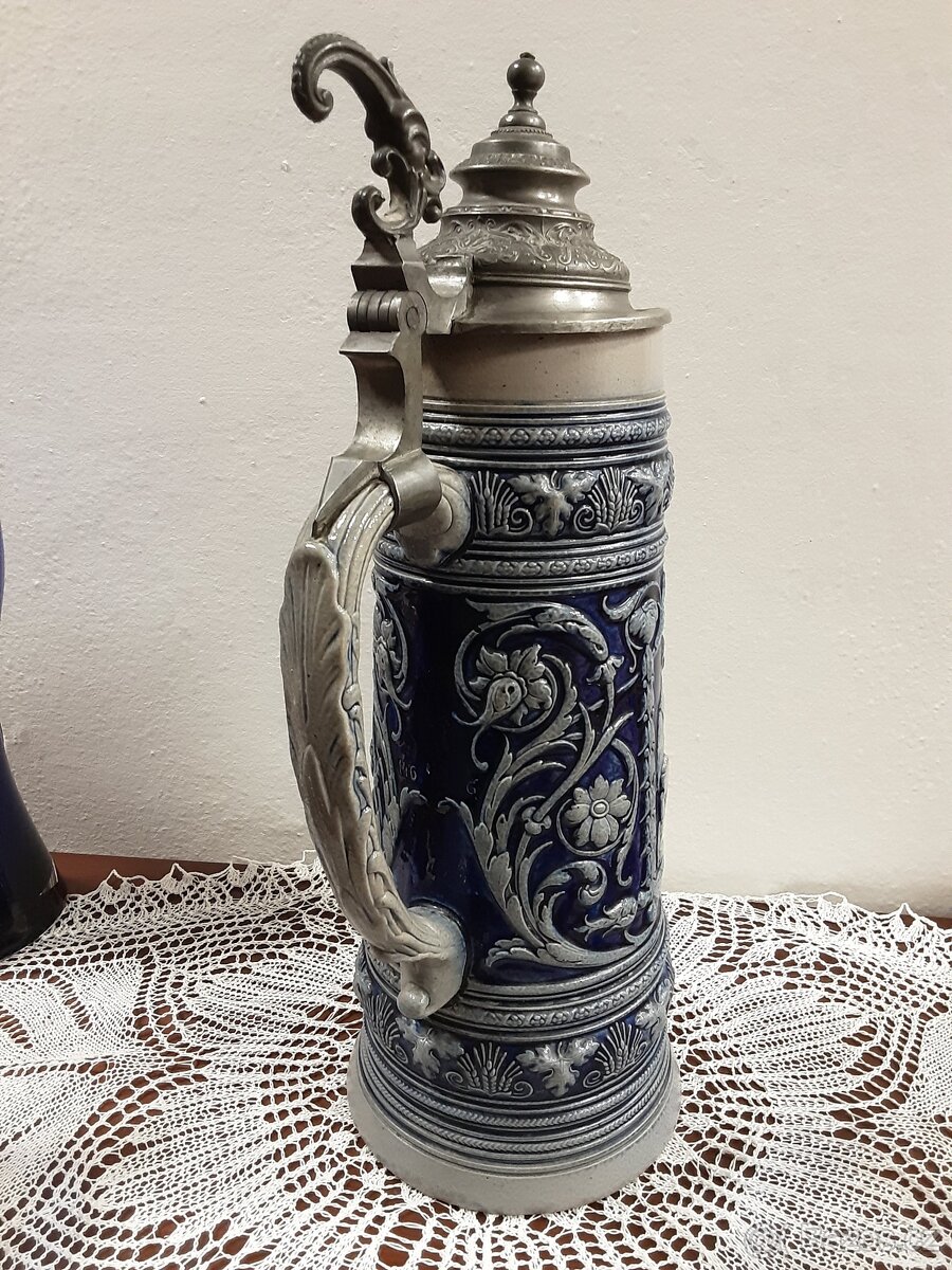 Starožitný keramický korbel - 4