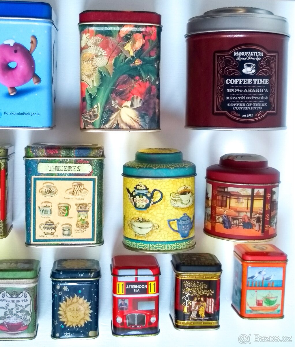 Dekorativní plechové krabičky plechovky nejen pro sběratele - 4