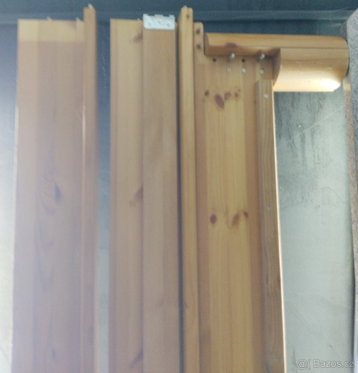 Postel z borovice 180 x 200 cm + 2 kusy polohovací rošt - 4