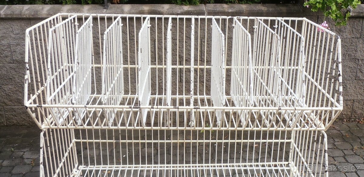 pojízdný úložný stohovatelný koš - 4