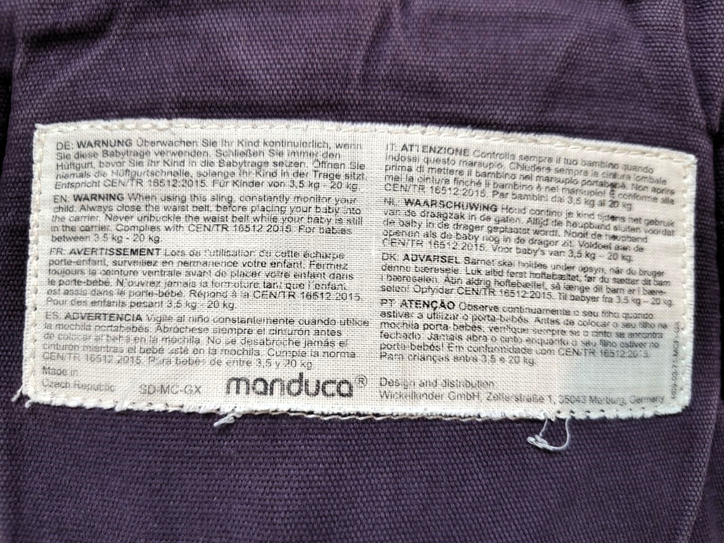 Nosítko MANDUCA FIRST 3-20kg - 4