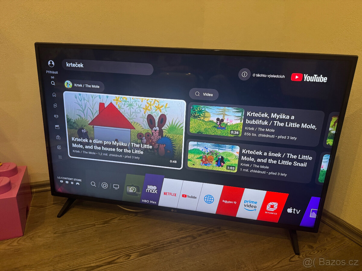 TV LG smart 43" 107cm, 4K - 4