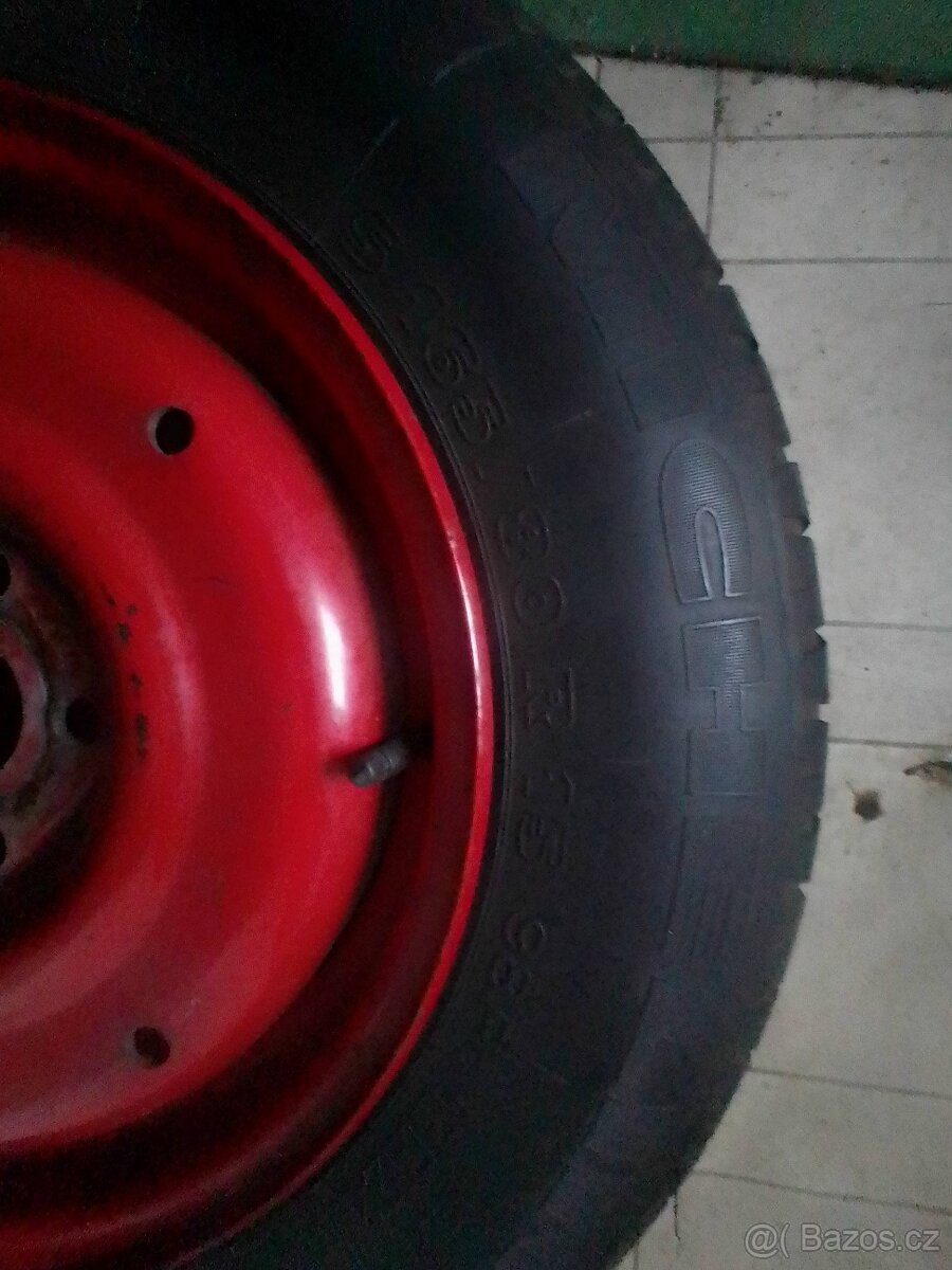 Originál rezervní kolo Michelin S 165/80/R15, disk 5x108 - 4