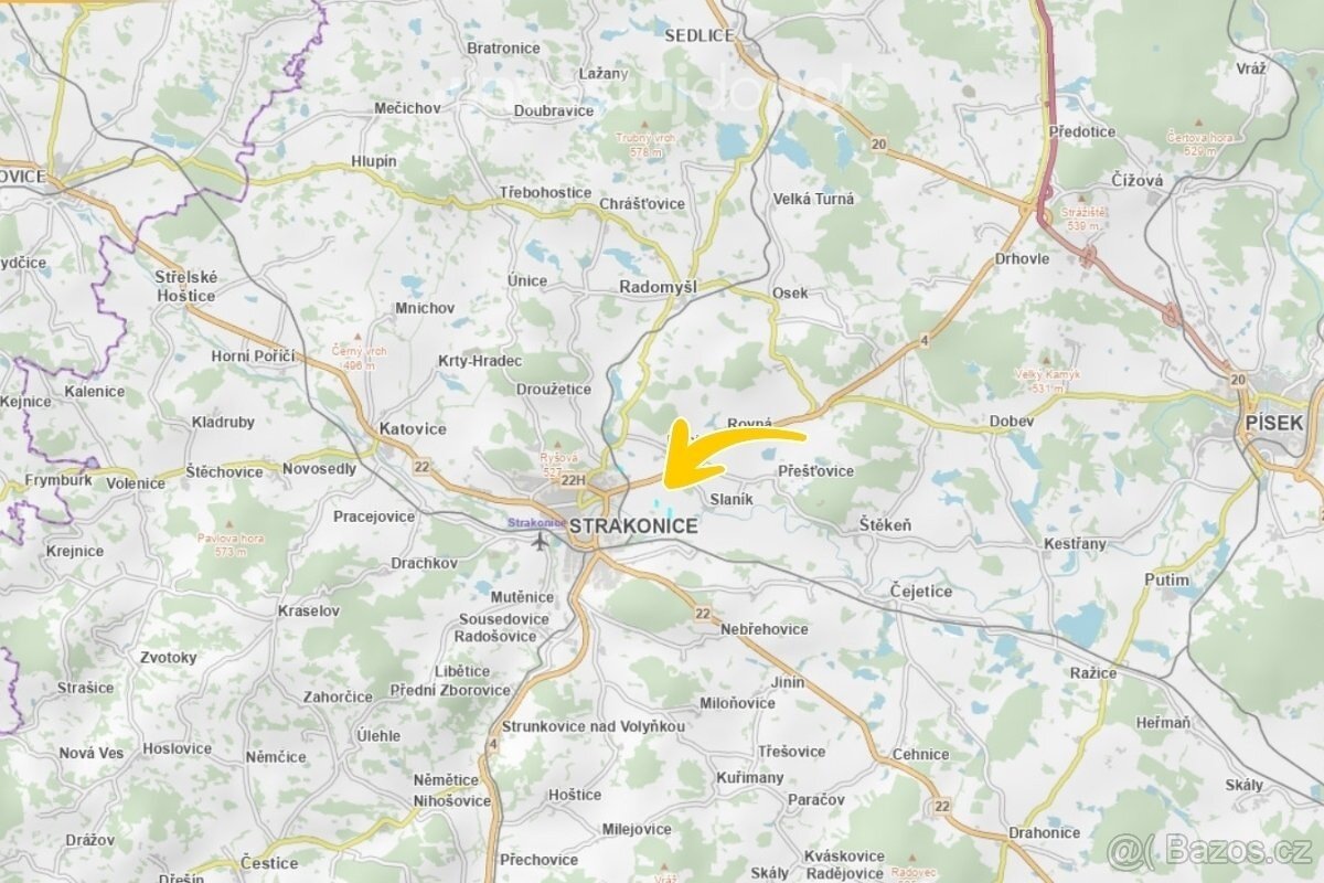 Prodej komerčního pozemku 11 577 m², Strakonice I - 4