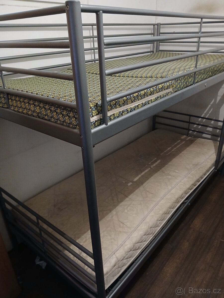 Kovová patrová postel - 4