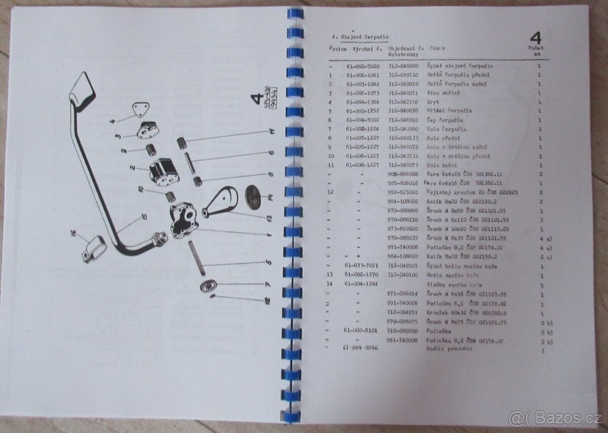 Motory LIAZ M 634 a M 637 - katalogy ND + dílenská příručka - 4