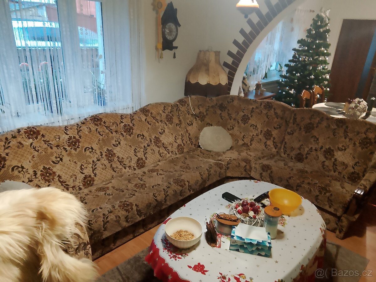 Rustikální sedací souprava rozkládací - 4