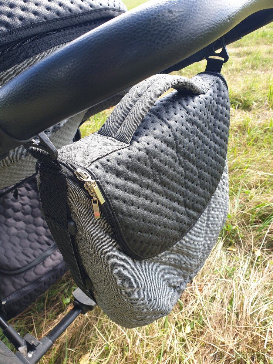 Prodám krásný kočárek Junama dvojkombinace - 4