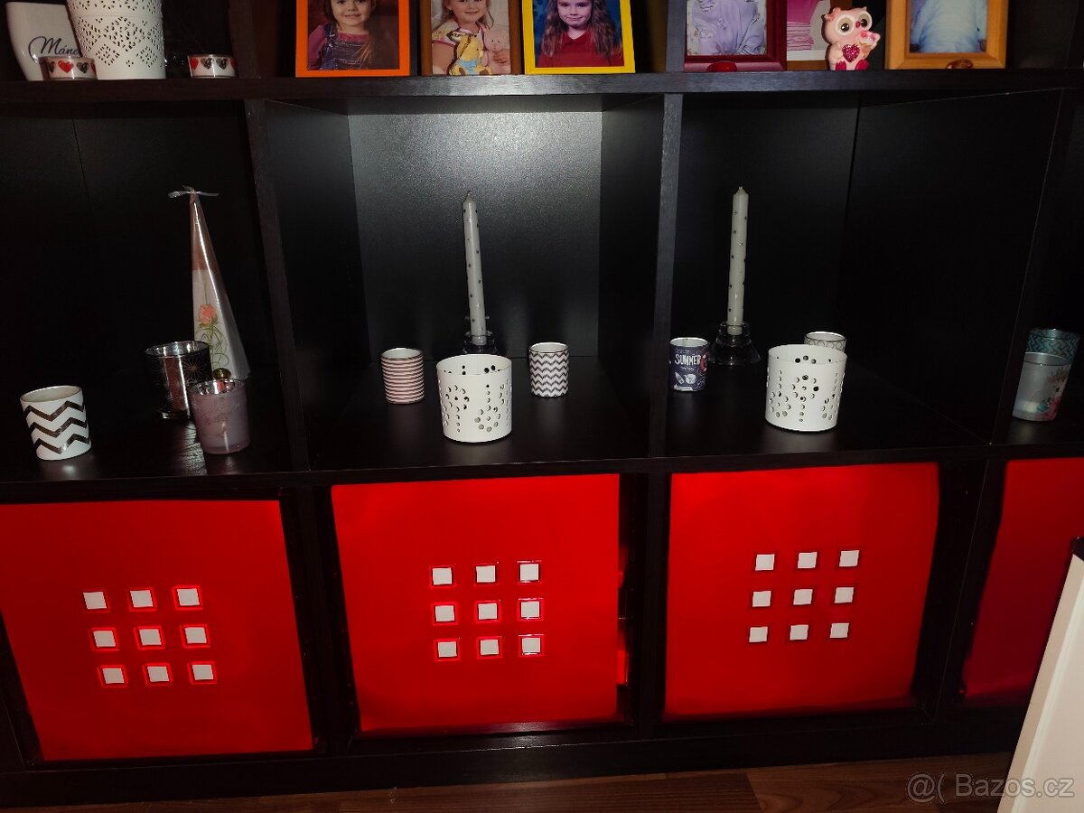 Ikea knihovna 4x4 cerná - 4