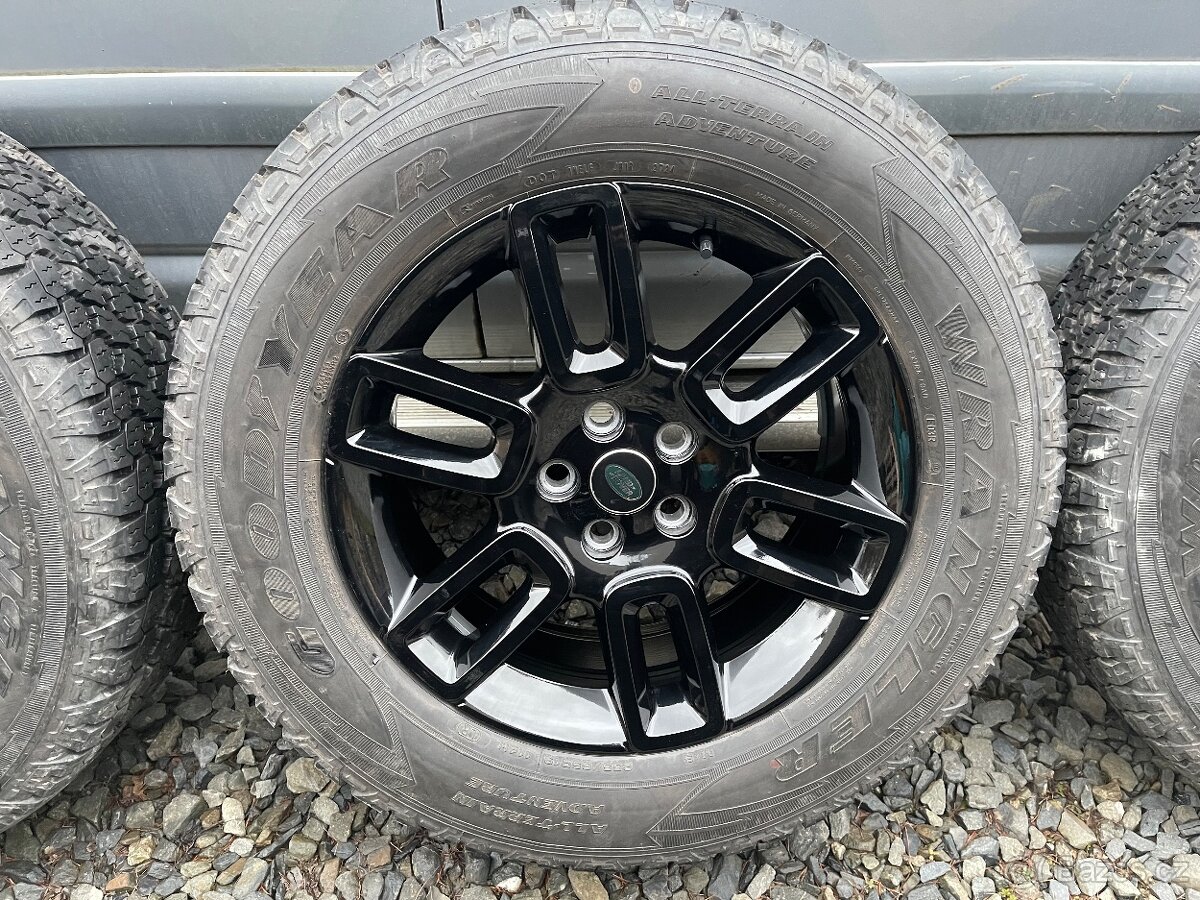 Defender Land Rover Alu kola 19” černá, Good year Wrangler
