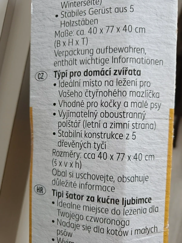 Luxusní pelíšek pro kočku nebo psa - týpí - nový - 4