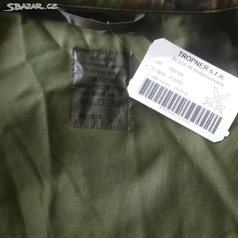 Vojenská blůza AČR Tropner v.XL - 4