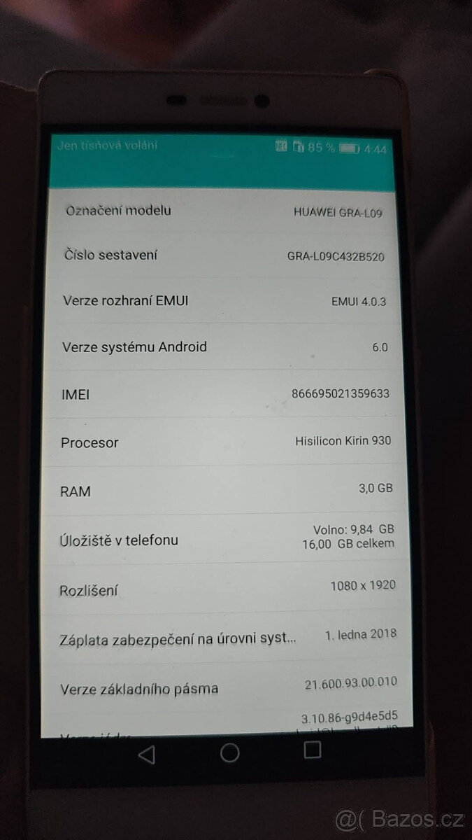 Telefon Huawei GRA-L09 bílý s pouzdrem - 4