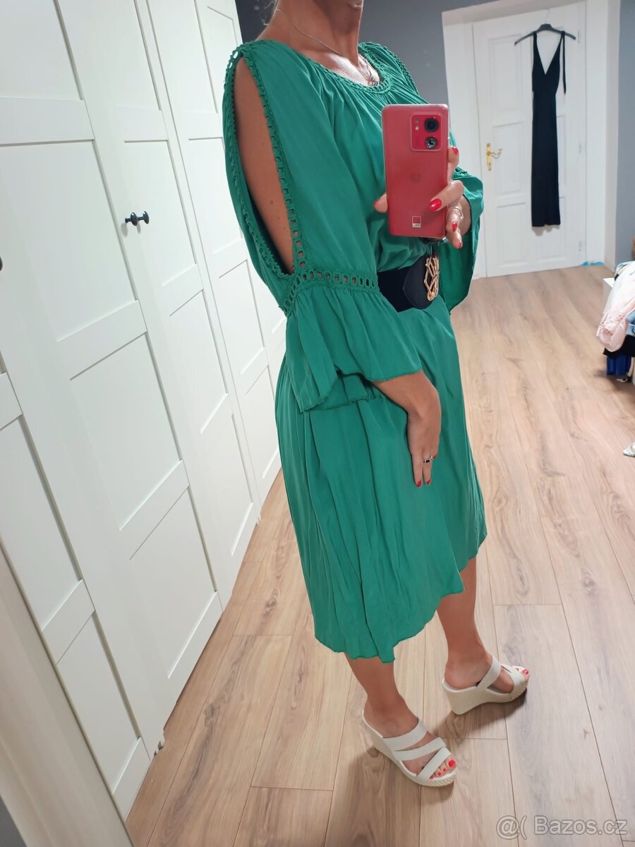 Nové vzdušné šaty uni size L - 4