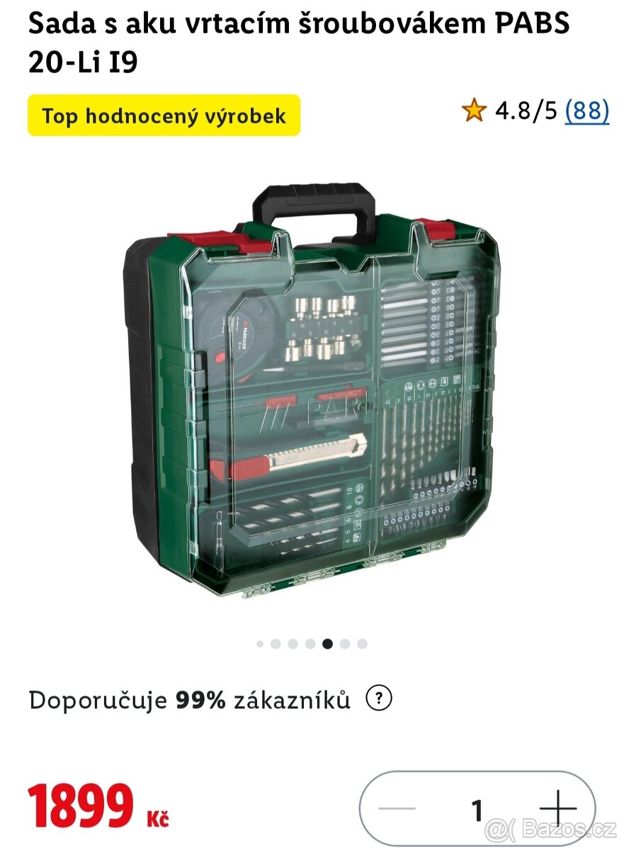 Nová aku vrtačka Parkside s příslušenstvím, záruka 3 roky. - 4