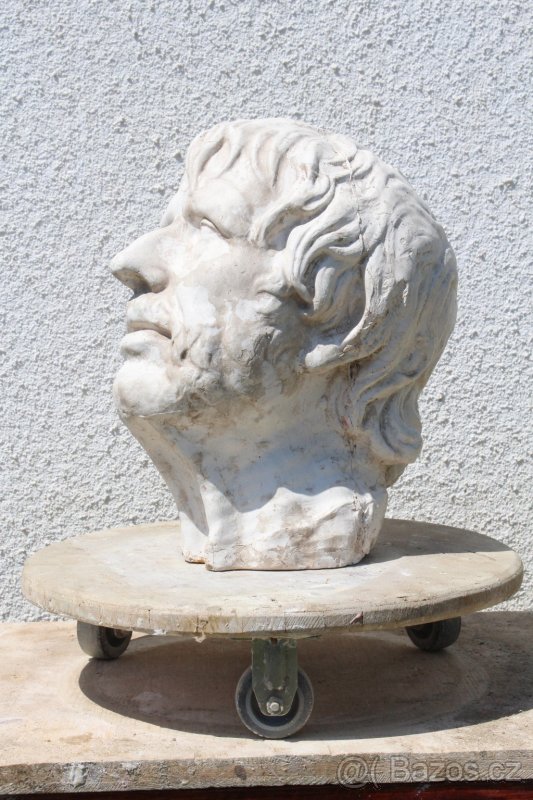 Sadrová busta (antický filozof - Seneca) - 4