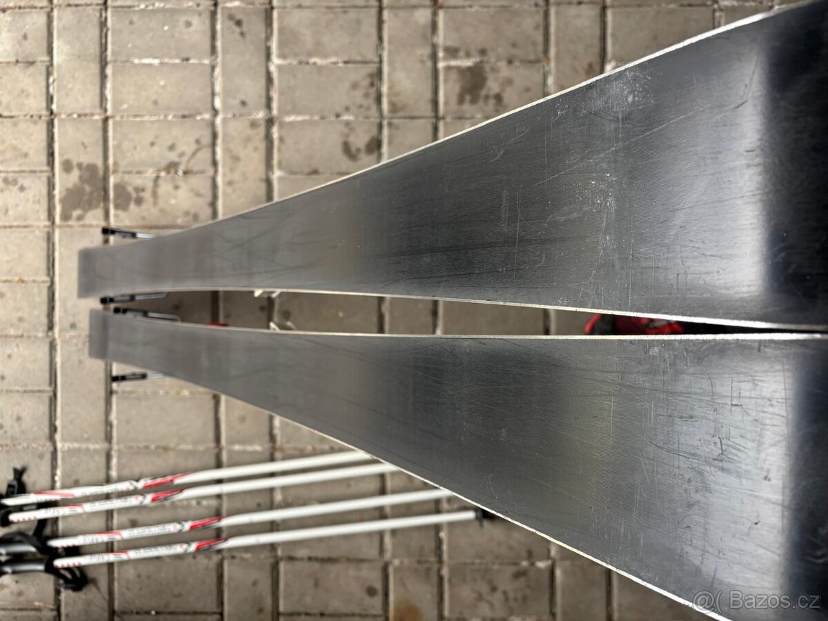 Lyže Atomic 130cm, hůlky, lyžařské boty vel.41 - 4