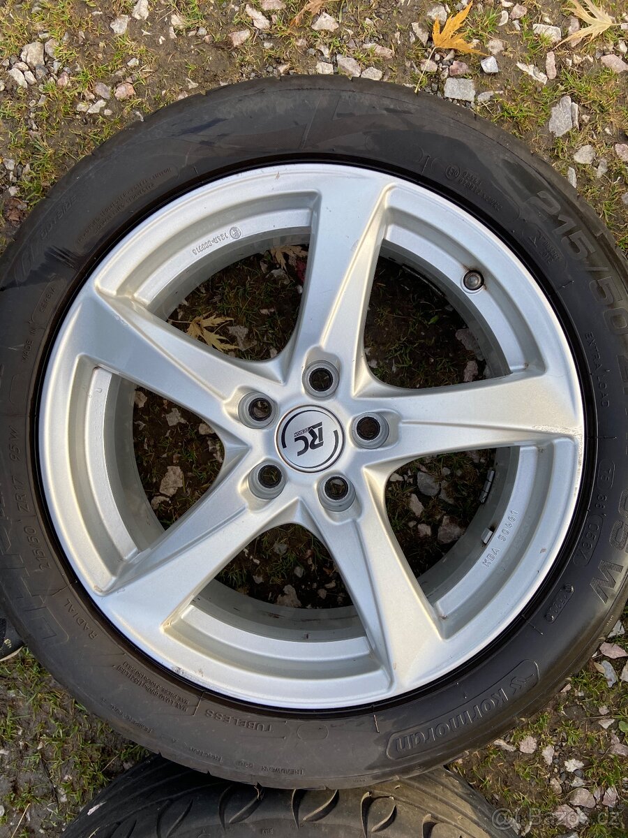 Alu kola RC Design 5x108 R17 + letní pneu - 4