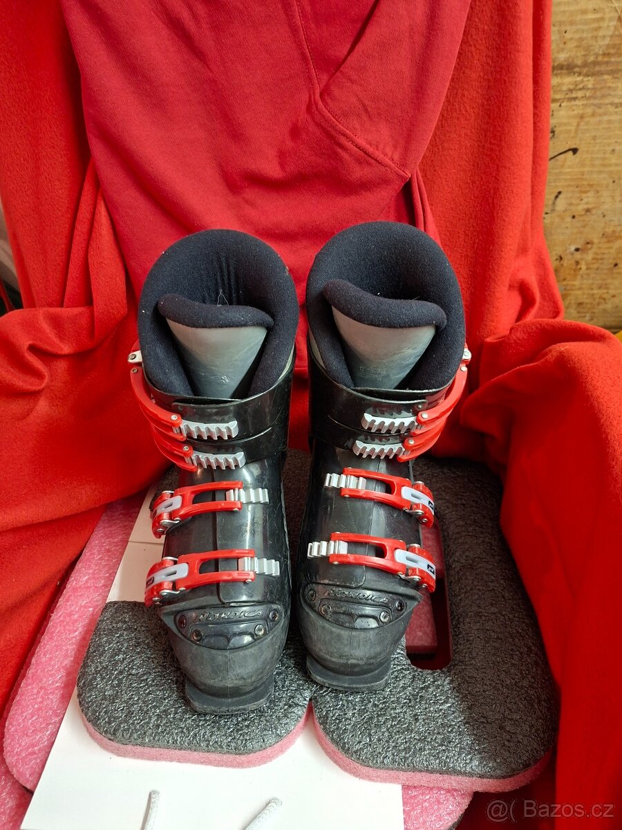 Dětské lyže 100mm + lyžáky - 4