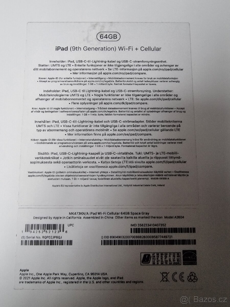 iPad 9 (2021) 64GB Wi-Fi + Cellular – TOP stav - 4
